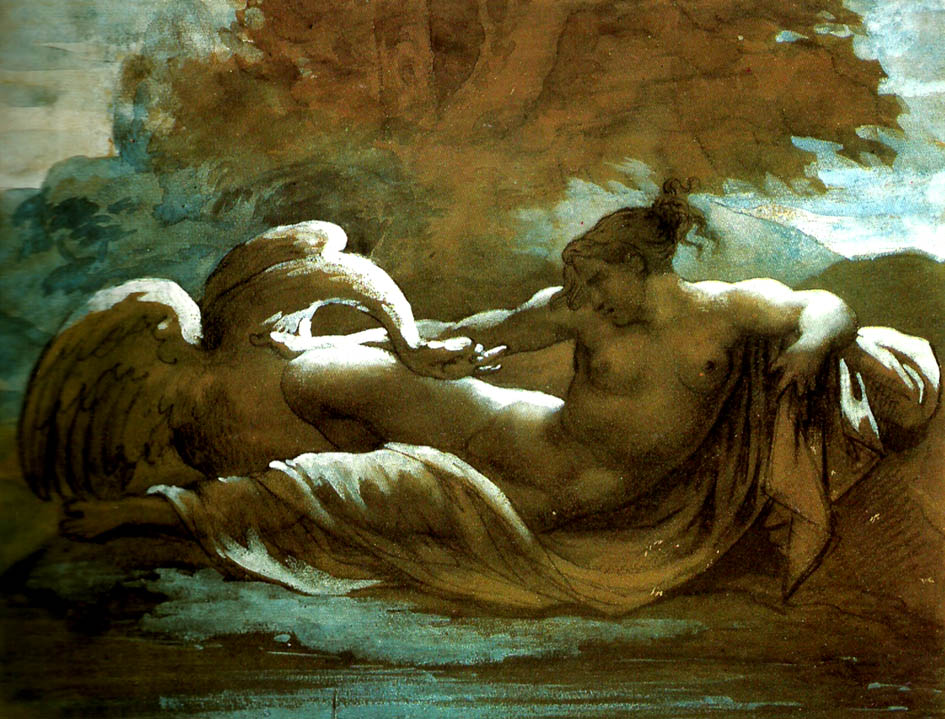 Theodore   Gericault leda et le cygne